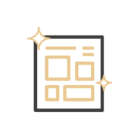 1 - icon-glossy Features high quality, sticker release paper with a glossy finish.