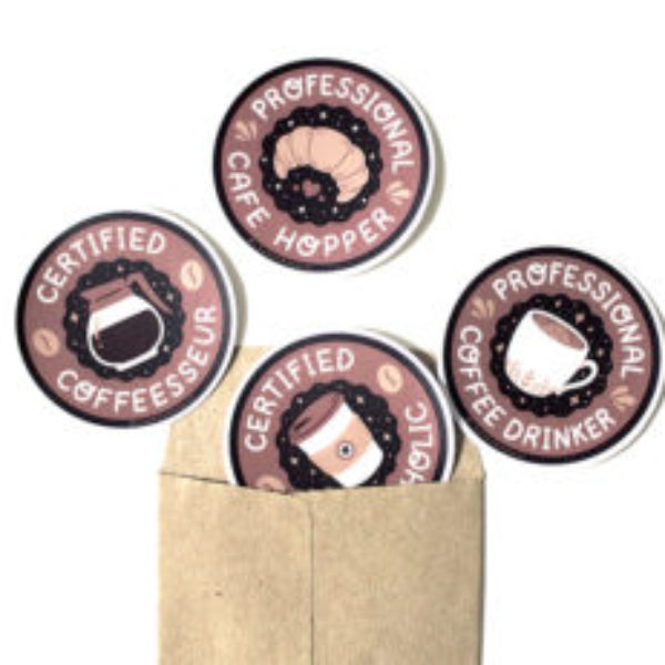 Coffee Lovers | Brown (4pcs)