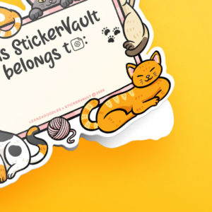 StickerVault Labels: Cats
