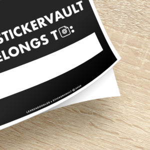 StickerVault Labels: Black