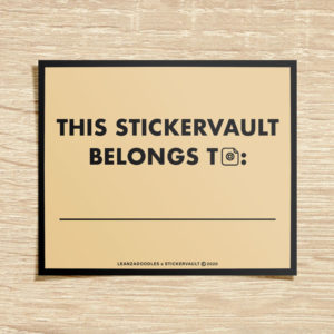 StickerVault Labels: Kraft